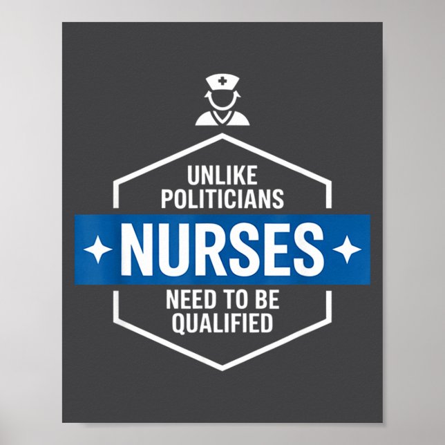 Unlike Liticians Nurses Need To Be Qualified Sarca Poster (Framsidan)