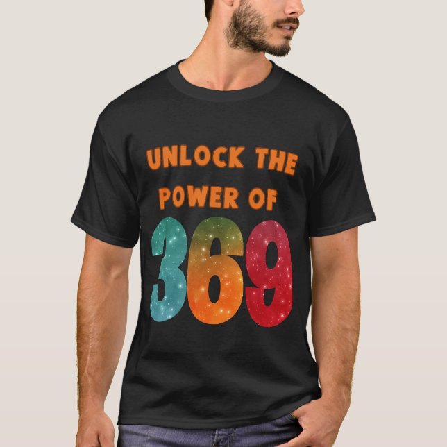 unlock the power, tshirt with magic Tesla numbers  T Shirt (Framsida)