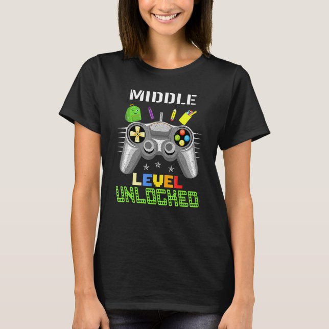 Unlockerad spelupplevelse i mitten t shirt (Framsida)