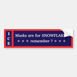 Unmask Ice Bumper Sticker Bildekal