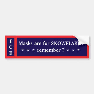 Unmask Ice Bumper Sticker Bildekal