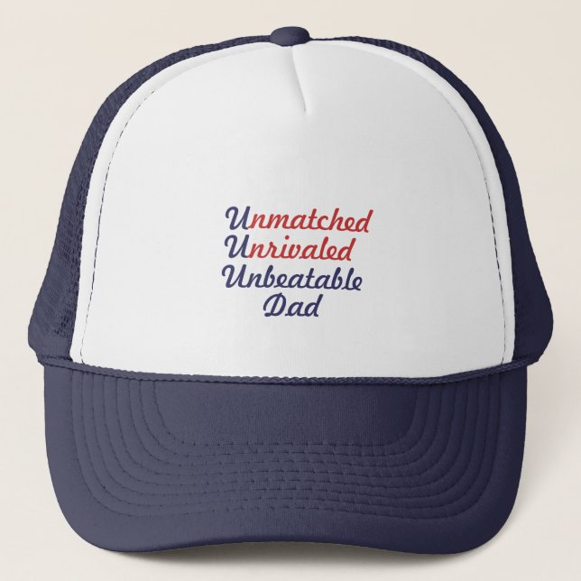 Unmatched Unrivaled oslagbar pappa Truckerkeps (Framsida)