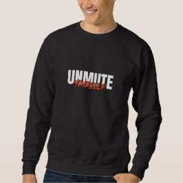 Unmute Yourself Bold Typography Streetwear Lång Ärmad Tröja