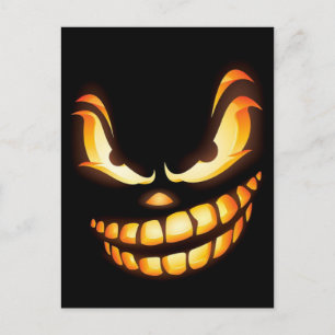 unmutiger-uttryck-852549 SCARY TECKNAD SMILE BL Vykort