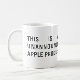 "Unnanounced Apple produkt" mugg