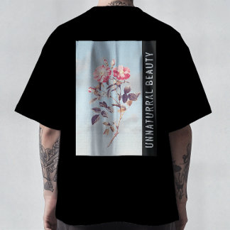 Unnatural Beauty Modern Vintage Rose Aesthetic T-S T Shirt