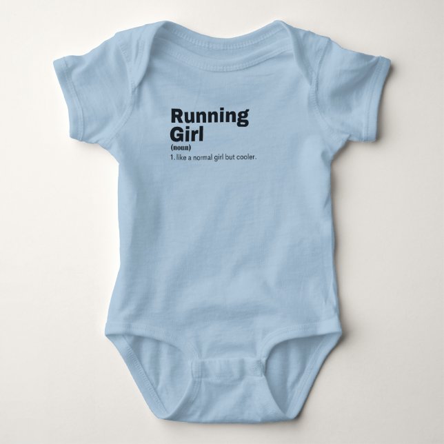 Unning Girl - Running T Shirt (Framsida)