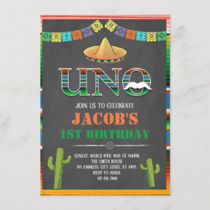 UNO Fiesta födelsedagskalender Inbjudningar
