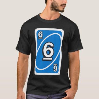 Uno Halloween Blue 6-kort T Shirt