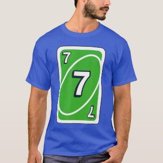 UNO Halloween Green 7 Card T Shirt