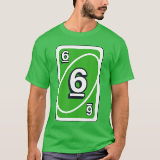 UNO Halloween Grön 6 Kort T Shirt