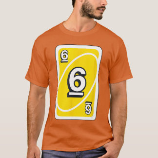 UNO Halloween Gul 6 Kort T Shirt