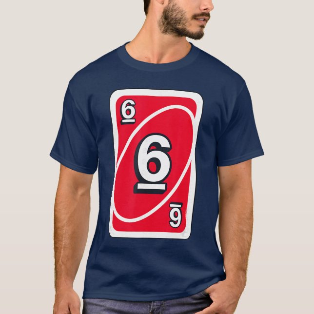 UNO Halloween Röd 6 Kort T Shirt (Framsida)