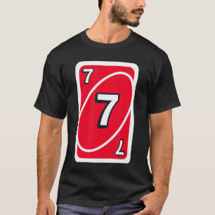 UNO Halloween Röd 7 Kort T Shirt
