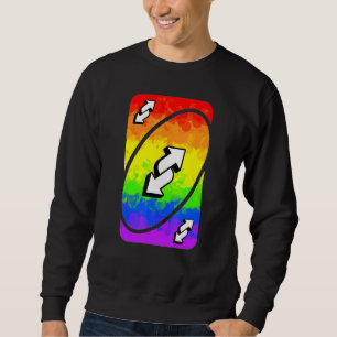 Uno-kort för gay pride lång ärmad tröja