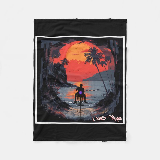 Uno Mas - Disc Golf  Fleecefilt (Framsidan)