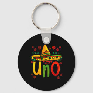 Uno Min första mexikanska födelsedag Cinco De Mayo Nyckelring