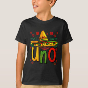 Uno Min första mexikanska födelsedag Cinco De Mayo T Shirt