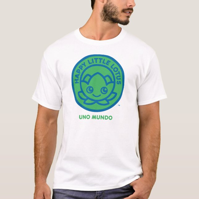 UNO MUNDO T-Shirt, Lycklig Little Lotus HLL_03 T Shirt (Framsida)
