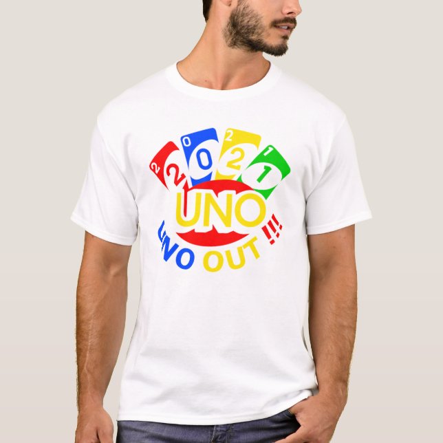 Uno Out 2021 White T-Shirt (Framsida)