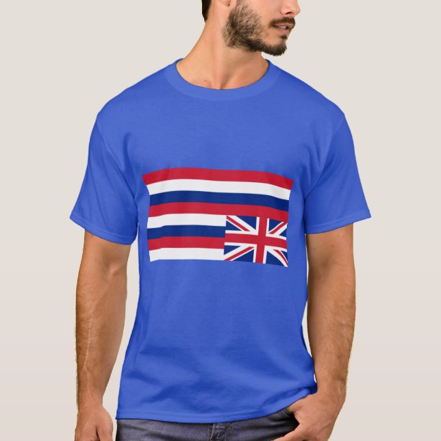 Unoccupy Hawaii Upside Down Hawaii Flagga T Shirt (Framsida)