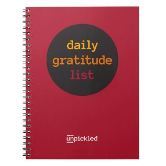UnPickled tacksamhetjournal Anteckningsbok