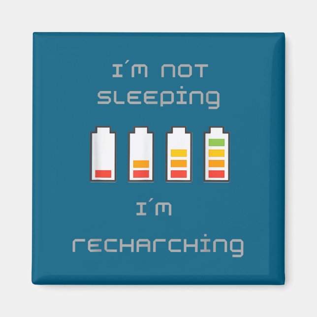 Unplugged &amp; Energized_ Cool Battery Design  Magnet (Framsidan)