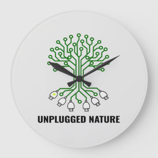 Unplugged Nature Circuit Tree USB Stor Klocka