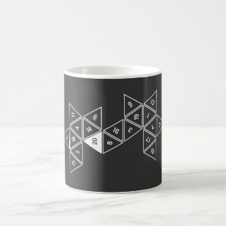 Unrolled D20 Kaffemugg