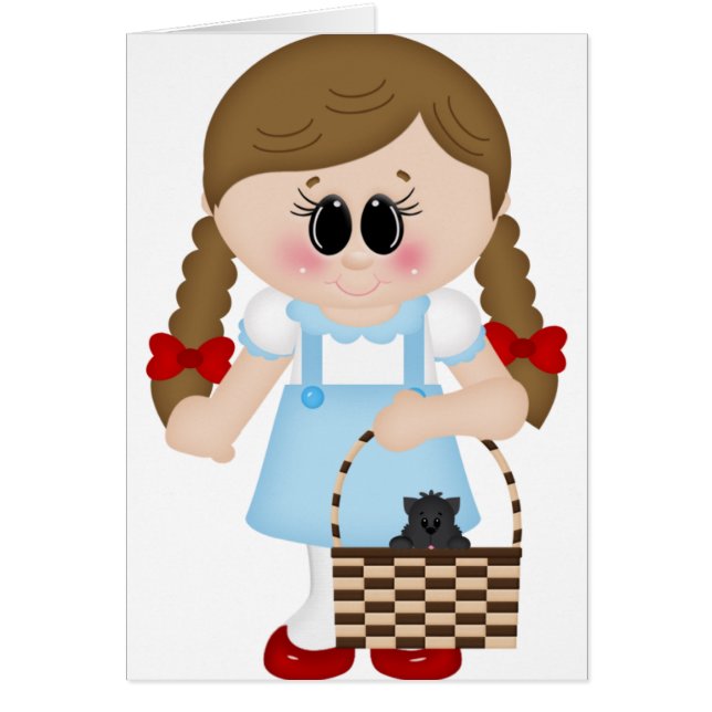 uns dorothy och toto hälsningskort (Framsidan)