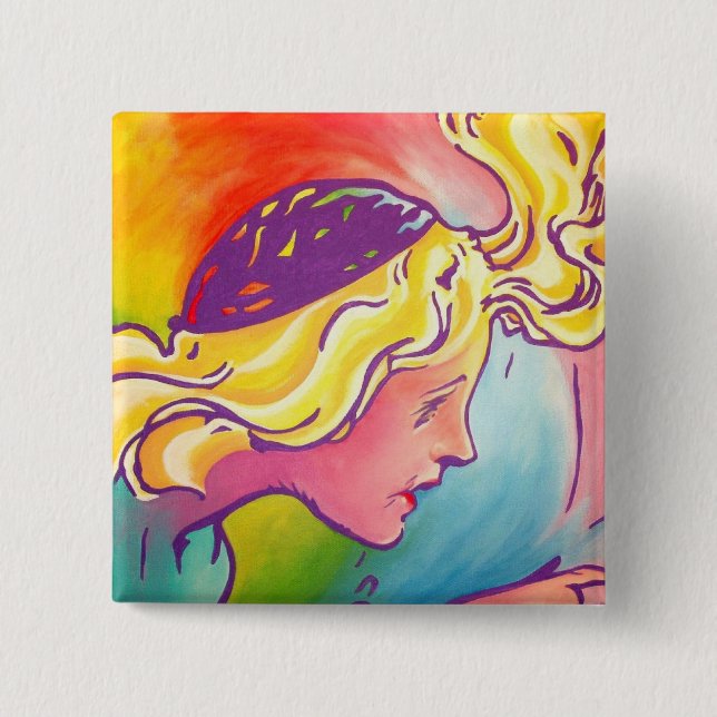 Uns Polychrome Pinback - Knapp (Framsida)