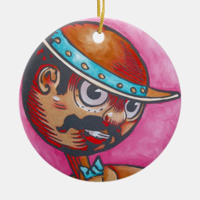 Uns-prydnad - Tik-Tok Julgransprydnad Keramik (Framsidan)