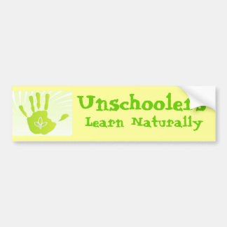 Unschoolers lärer naturligt bildekal