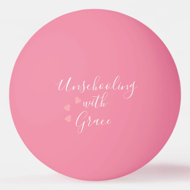 Unschooling Mamma Grace Hearts Pingisboll (Framsidan)
