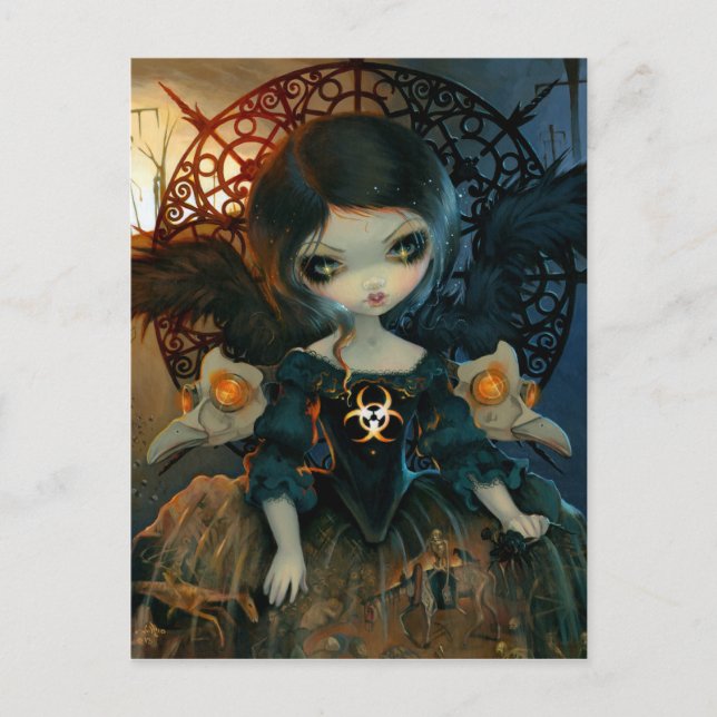 "Unseelie Court:  Pestil’-vykort Vykort (Framsida)