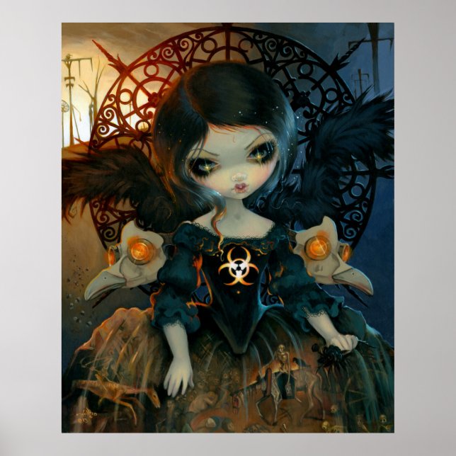 Unseelie Court: Pestilence ART PRINT Gothic Fairy Poster (Framsidan)