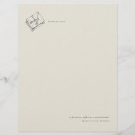 Unsent Letter- Jane Austen Inspired Letterhead Brevhuvud