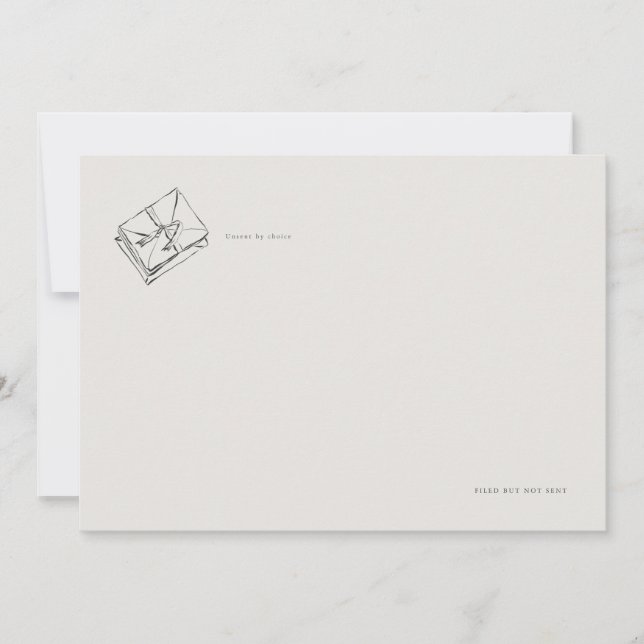 Unsent Letters- Regency Correspondence Flat Card (Framsida)