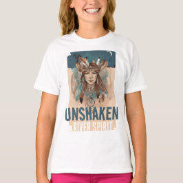 Unshaken River Spirit, Empowerment Boho Art Girls T Shirt