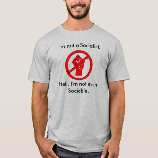 Unsociable Anti-Socialist skjorta T-shirt