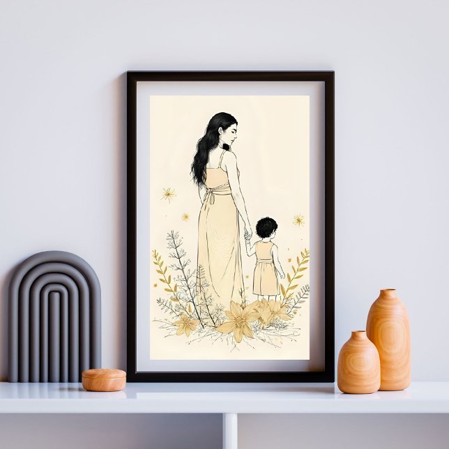 Unspoken Love – Mother and Child IV Poster (Skapare uppladdad)