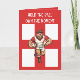 Unstoppable Charge Cartoon Rugby Power Run Kort