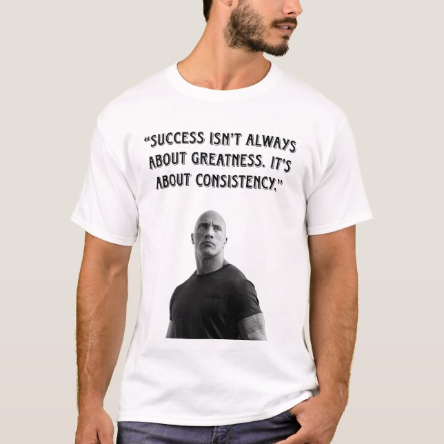 Unstoppable Power – The Rock Mindset 💪 T Shirt (Framsida)