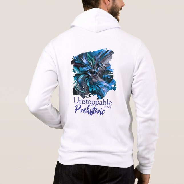 Unstoppable Raptor – Fuel Strength, Rule the Wild T Shirt (Baksida)