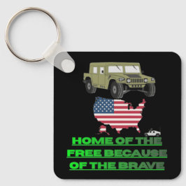 Unstoppable veterans black nyckelring