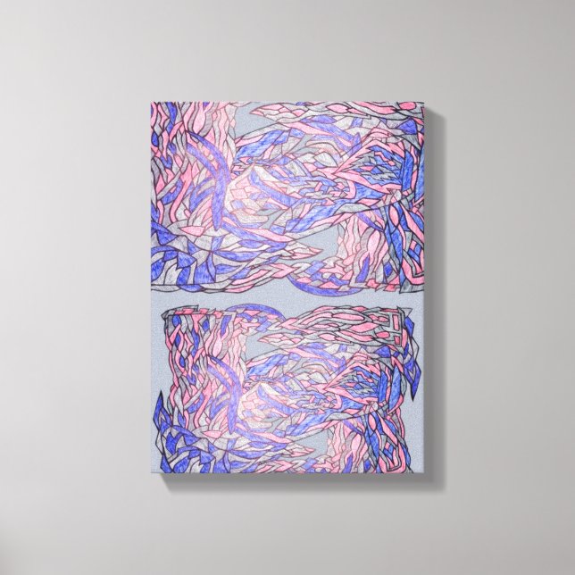 Unstructured Grace Abstract Movement Art Canvastryck (Framsida)