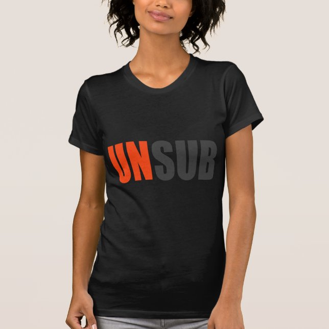 Unsub okänt subjekt t shirt (Framsida)