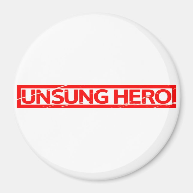 Unsung Hero Frimärke Magnet (Framsidan)