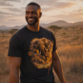 Untamed Elephant | African Wildlife Strength T Shirt