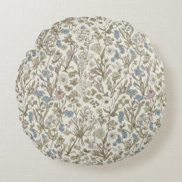 Untamed Petals Rund Kudde